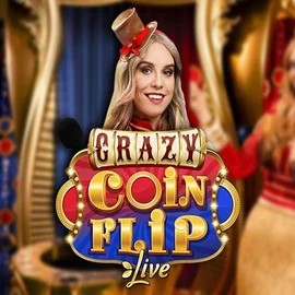Crazy Coin Flip logo – Live Casino by Evolution at Lanista Casino
