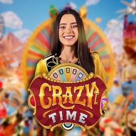 Crazy Time online game logo by Evolution on lanistaa.pl